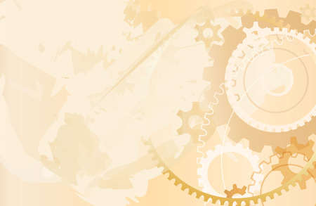 old grunge mechanism background vector のイラスト素材