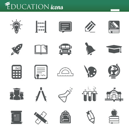 Education Iconsのイラスト素材