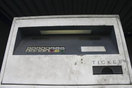 dirty gas stationの写真素材