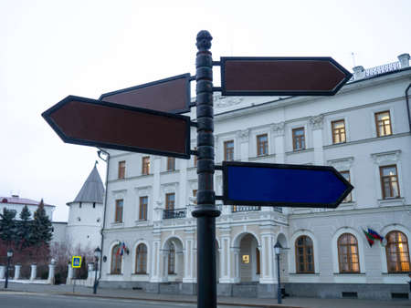 Space to fill. Road sign, street sign. mockupの写真素材