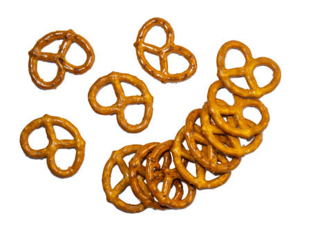A bunch of pretzels. Lots of pieces.
Pastries of an interesting unusual shape.の写真素材