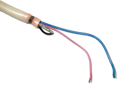 Broken colored wires. Bare wiring.
Home appliances. Computer techologies. Non-ferrous metalの写真素材