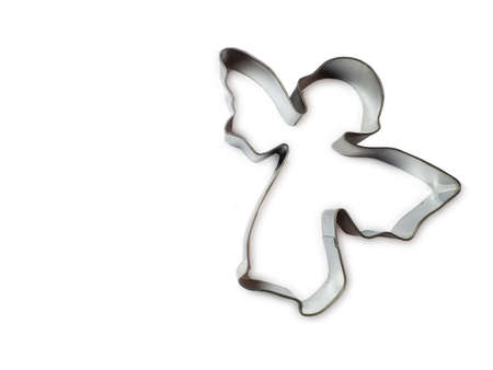 Cookie mold in the shape of an angel. Bakeware. Household.  Christmas sweets.Homemade cookiesの写真素材