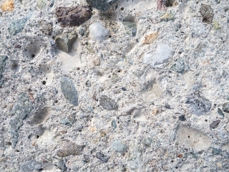 porous concrete wall. stone surface. cement surface. Grey. Reinforced concrete. building materials.の写真素材