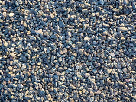 Background from gray small gravel. construction rubble. Texture of small stone. constructionの写真素材