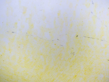 Mold on bathroom enamel. Black dots of mold and yellow plaque. Requires cleaning. Before using cleaning products. Dirt in the bathroomの写真素材
