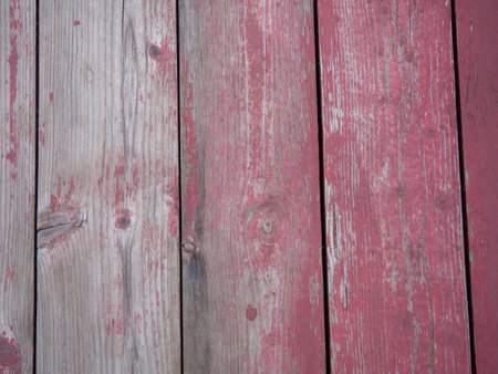 Background of shabby red boards. Red floor. pattern from old boards.の写真素材