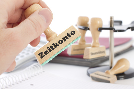 Stamp with inscription time accountの写真素材