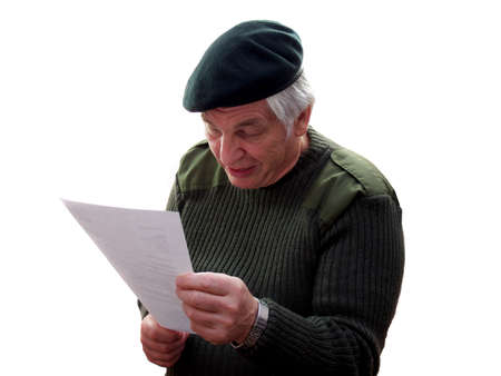 Good News   he has just got his retirement payの写真素材