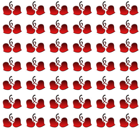 Patterns of hearts for wrapping paper and backgrounds