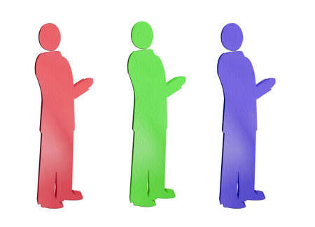 3d Textured silhouettes please desaturate for Black and whiteの写真素材