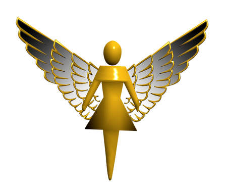  angel designed for the top of a treeの写真素材