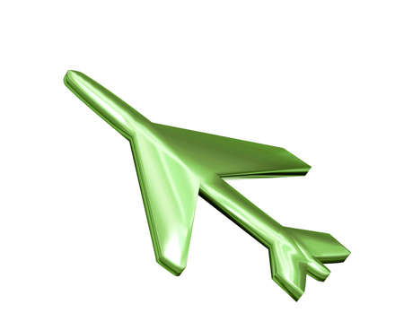 Eco tourism with a green aircraft flyingの写真素材