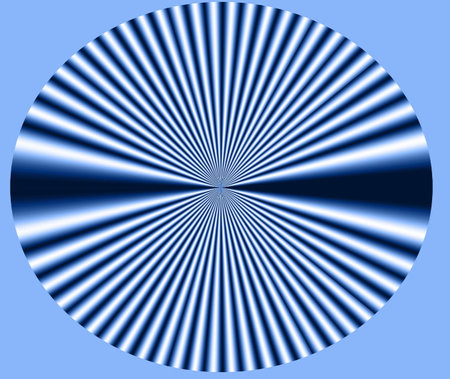Shell style star burst in blue folds