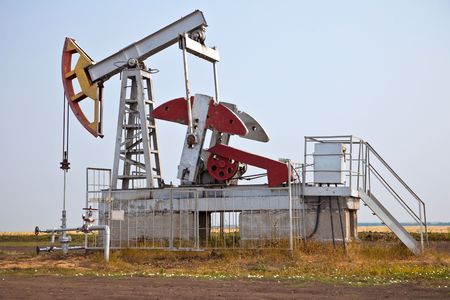 Industrial oil pumpの写真素材