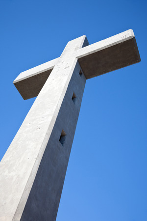 Big cross in rhodes greeceの写真素材