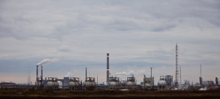 view of old chemical factory