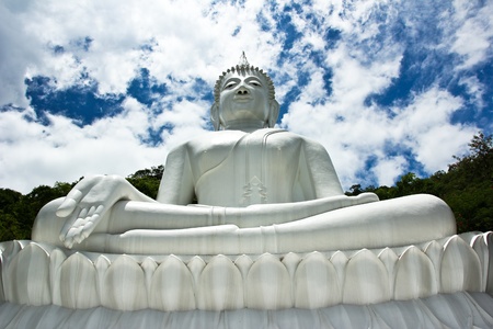 White Buddhaの写真素材