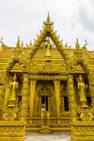 buddhist church in Wat Pak Nam Joeloの写真素材