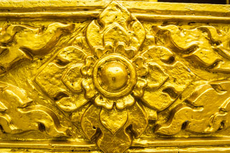 The wall buddhist church in Wat Pak Nam Joeloの写真素材