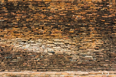 Background of old brick wall の写真素材