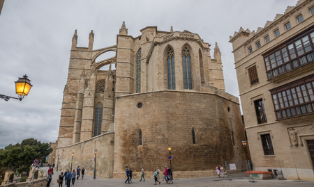 Cathedral Basilica Santa Maria of Palma de Mallorca La Seu Spainの写真素材