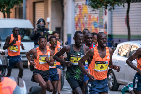 2018 marathon of Valencia. December 2, 2018. Spain Marathon race head