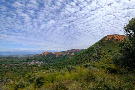 Las Medulas Roman gold mining El Bierzo Leon Spainの写真素材