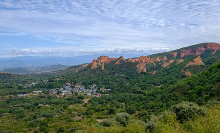Las Medulas Roman gold mining El Bierzo Leon Spainの写真素材
