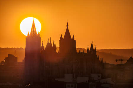 Gothic Cathedral of Leon, Castilla Leon, Spainの写真素材