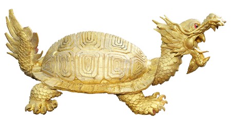The Turtle dragon in the Legend of chinaの写真素材