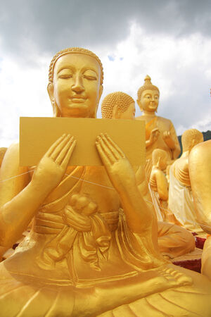 gold buddaの写真素材