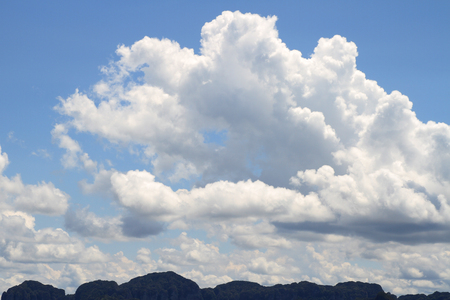 mountain and sky in thailandの写真素材