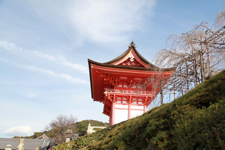 Kyoto; Japan - November 25 2017 : the Kiyomizu Dera templeのeditorial素材