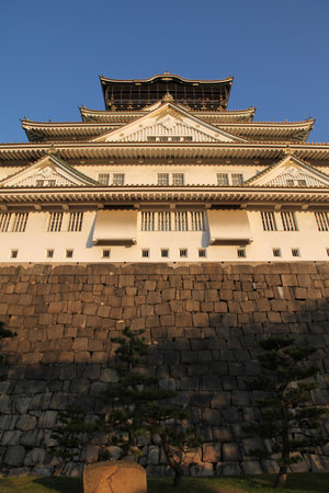 look side osaka castle.のeditorial素材