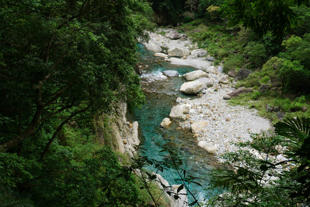 View of taroko National park landscape in Hualien,taiwan.