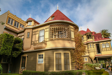 California, USA-December 12,2018:Winchester house is ghost house most famous in Californiaのeditorial素材