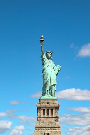 Landmark the Statue of liberty is most famous in New York ,USA.の写真素材