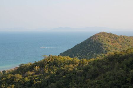 View of koh lan beach ,because the beach most beautiful at thailand.の写真素材