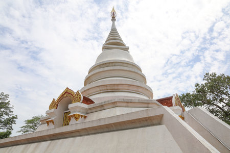 Chiang Rai,Thailand-July 26,2020:The beautiful landmark is white temple in Wat Rong Khun at thailandのeditorial素材