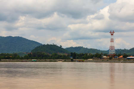 View of landscape Mekong river is beautiful nature river at thailandの写真素材