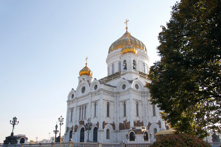Moscow,Russia-October 8,2014:the Russian Orthodox Church in Moscow.のeditorial素材