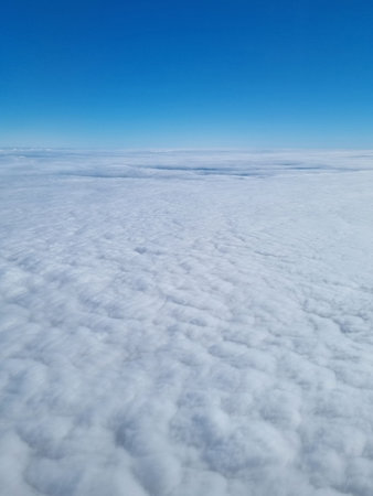 View skyscape from window Airplane