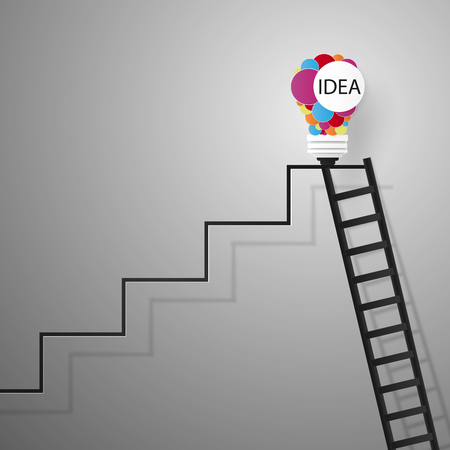 Different concept, Ladder to ideaのイラスト素材