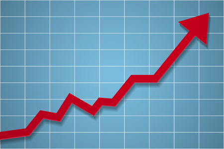 Graph up conceptのイラスト素材