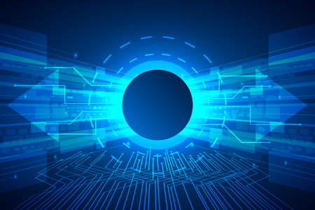 Abstract speed digital technology backgroundのイラスト素材