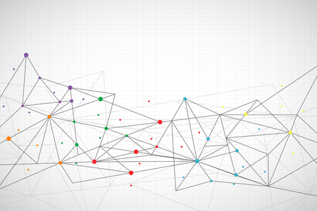 Abstract colorful futuristic technology backgroundのイラスト素材