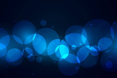 Abstract blue bokeh backgroundの写真素材