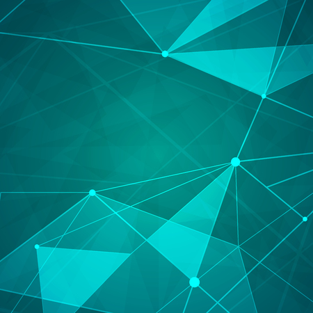 Abstract low poly triangle connection backgroundの写真素材