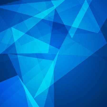 Abstract blue low poly triangle backgroundの写真素材